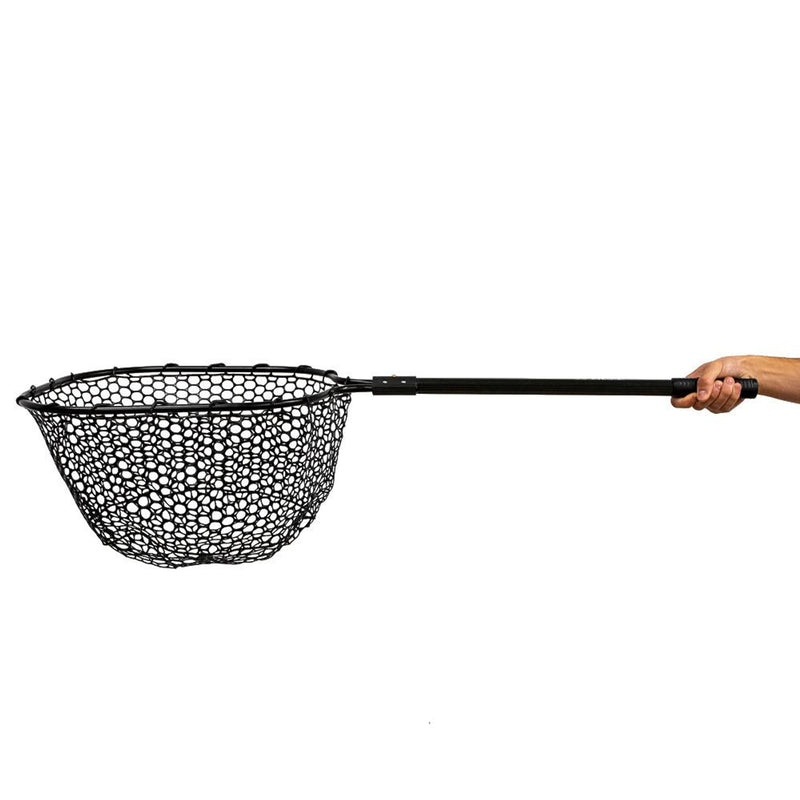 Load image into Gallery viewer, YakAttack - 16 x 19 Landing Net with 24 Long Telescoping Handle and Rubber Netting, Black
