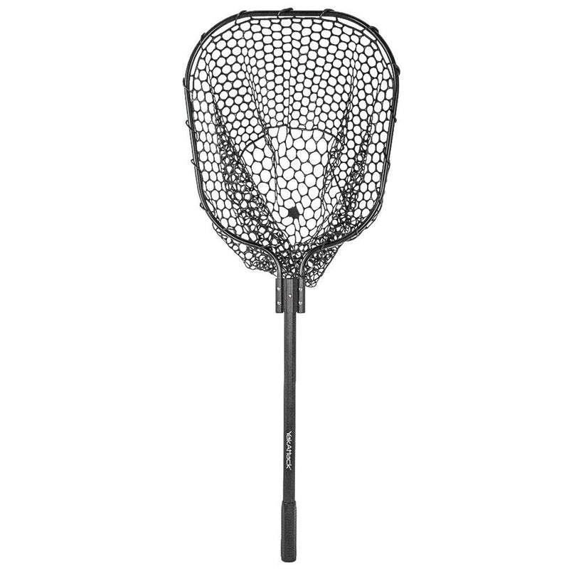 Load image into Gallery viewer, YakAttack - 16 x 19 Landing Net with 24 Long Telescoping Handle and Rubber Netting, Black
