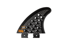 3.5 in. - Button - Cheese Grater - Right Surf Fin - Carbon - 2025