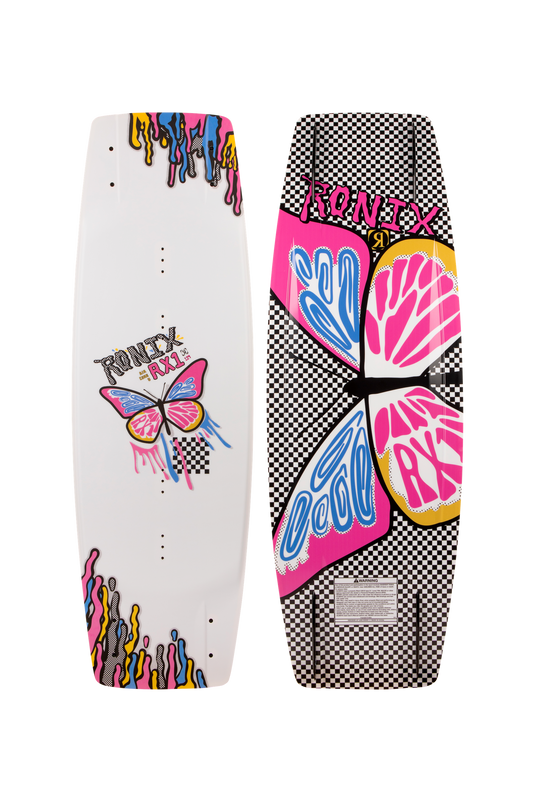 Girl's RX1 Wakeboard - Checkered Butterfly - 2025