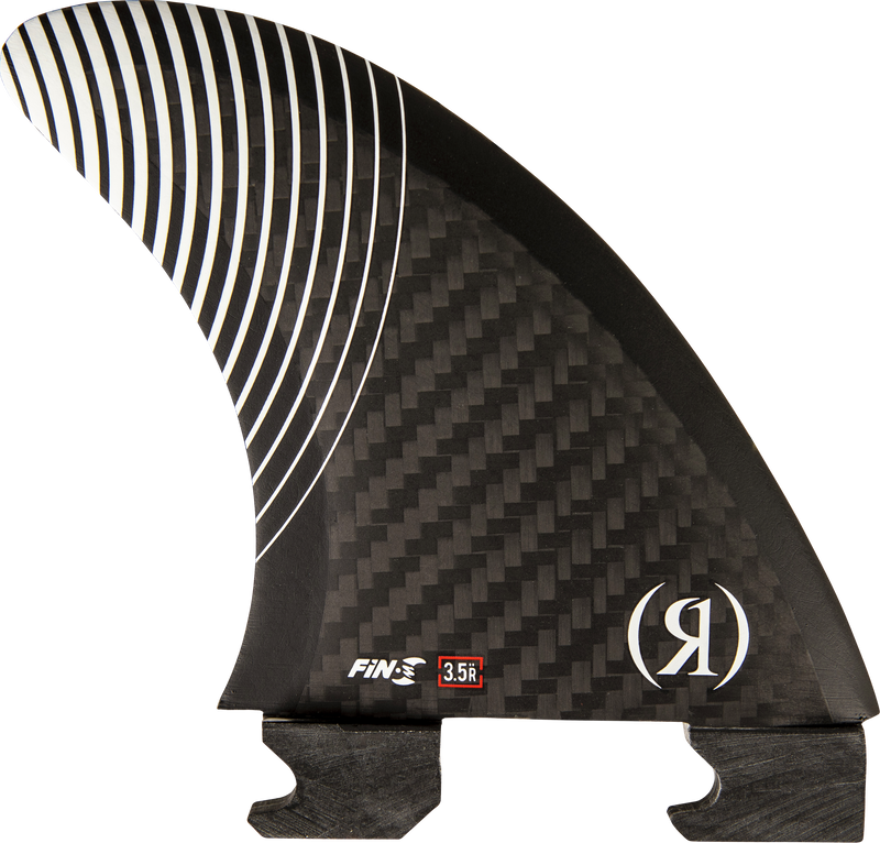 Load image into Gallery viewer, 3.5 in. - Floating Button - Pivot - Right Surf Fin - Carbon - 2025
