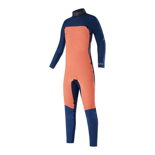 Star 5/4mm Fullsuit Back Zip Junior - Navy/Lime - 2025