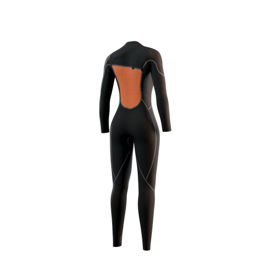 The One Fullsuit 4/3mm Zipfree Women - Black - 2025