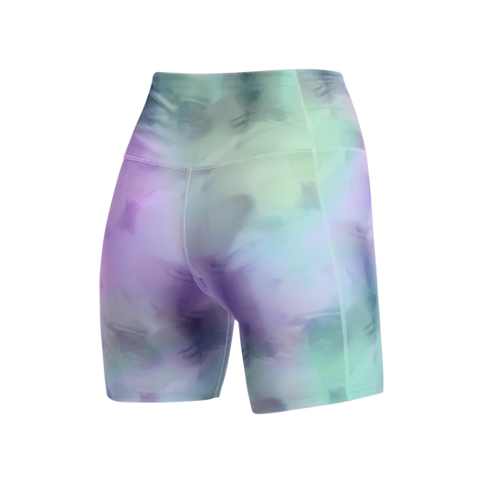 Terri Performance Biker Shorts Women - Purple / Green - 2025