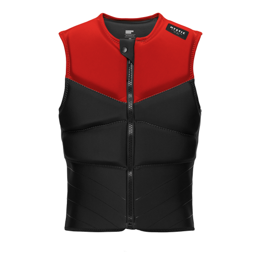 Block Impact Vest FrontZip - Red - 2025