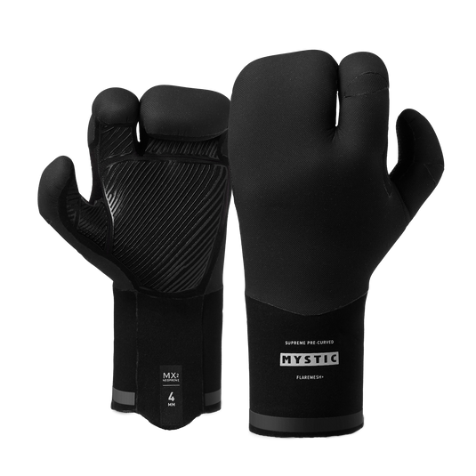 Supreme Glove 4mm Lobster Precurved - WIND - Black - 2025