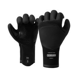 Roam Glove 3mm 5Finger Precurved - WIND - Black - 2025