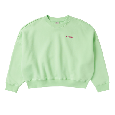 Dropped Shoulder Crew Sweat Women - Lime Green - 2024