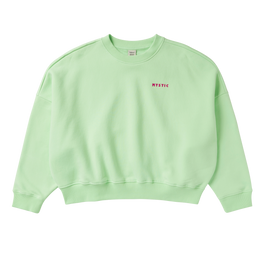 Dropped Shoulder Crew Sweat Women - Lime Green - 2024