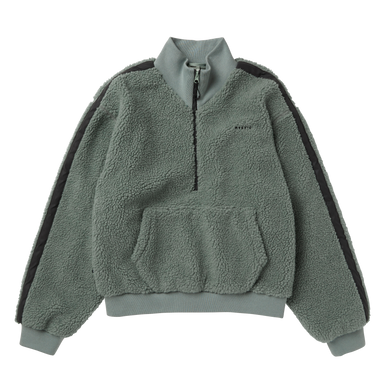 Teddy Zip Up Sweat Women - Frozen Green - 2025