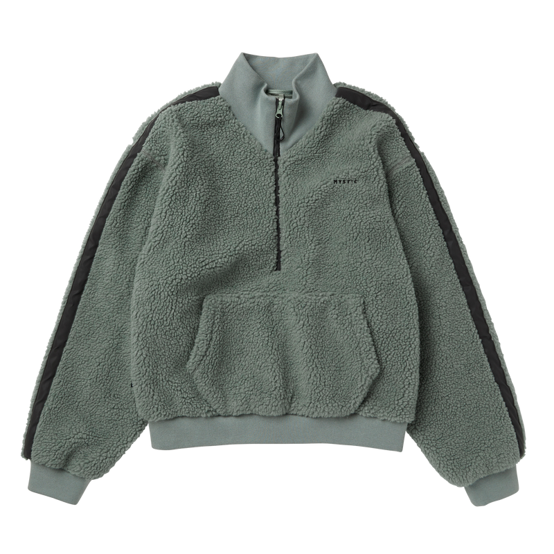 Load image into Gallery viewer, Teddy Zip Up Sweat Women - Frozen Green - 2025
