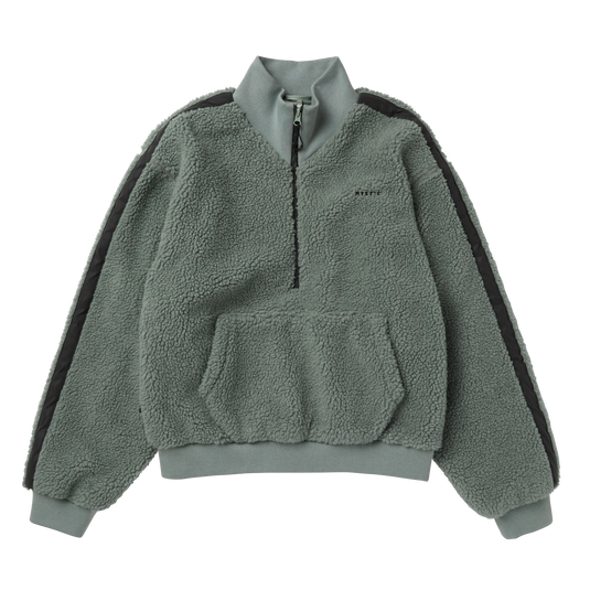 Teddy Zip Up Sweat Women - Frozen Green - 2025