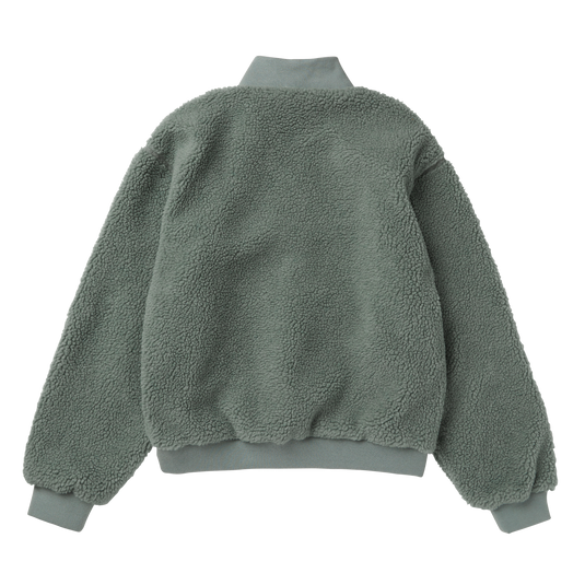 Teddy Zip Up Sweat Women - Frozen Green - 2025