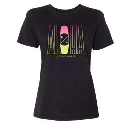 Aloha Womens Tee - Black - 2025