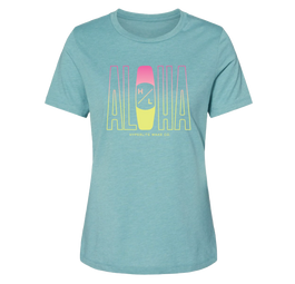 Aloha Womens Tee - Lagoon - 2025