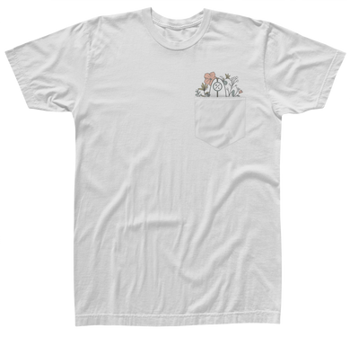 Garden Pocket Womens Tee - White - 2025