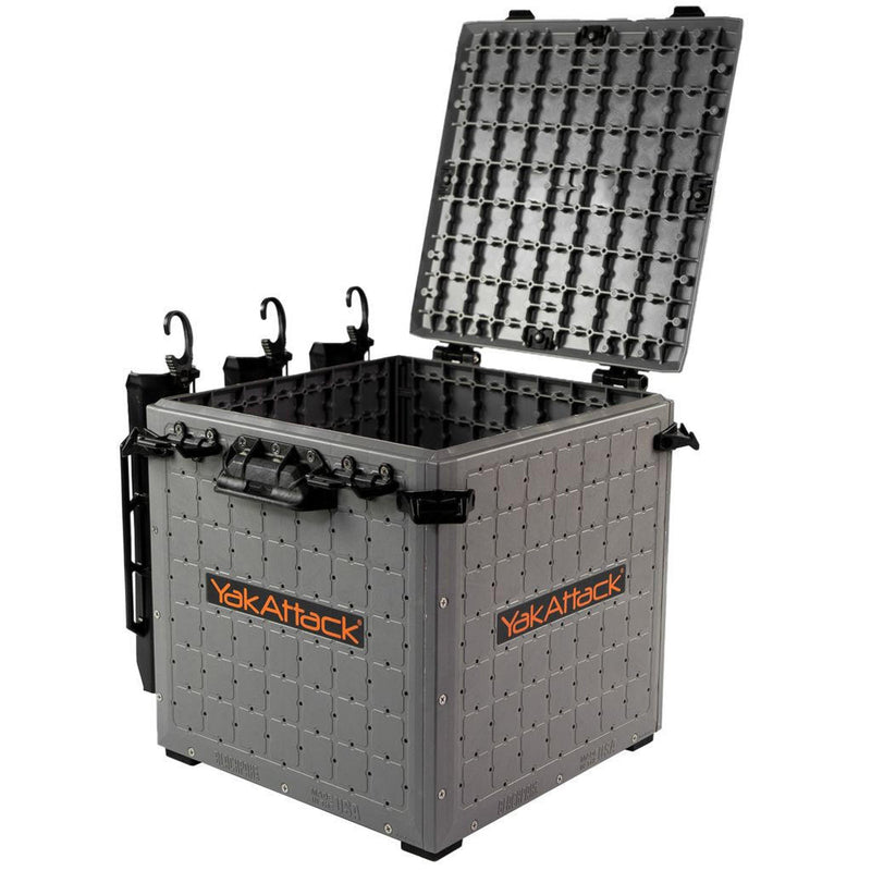 Load image into Gallery viewer, YakAttack - BlackPak Pro Kayak Fishing Crate - 13x 13 Battleship Grey
