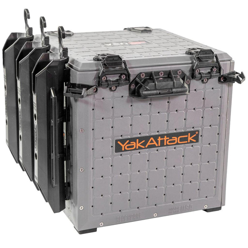 Load image into Gallery viewer, YakAttack - BlackPak Pro Kayak Fishing Crate - 13x 13 Battleship Grey
