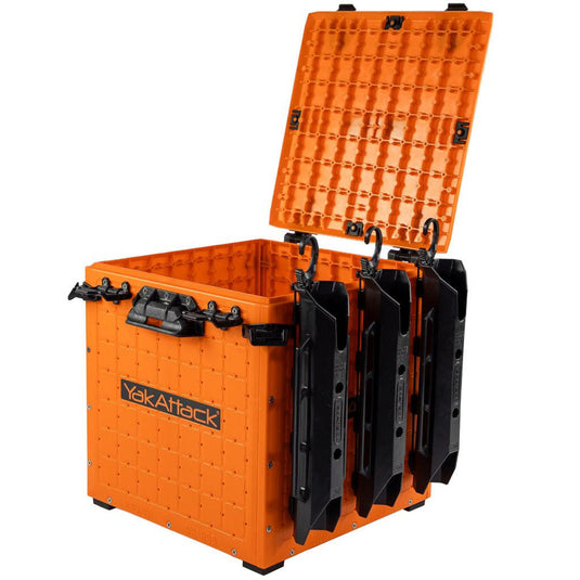 YakAttack - BlackPak Pro Kayak Fishing Crate - 13x 13 YakAttack Orange