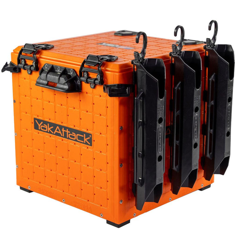 Load image into Gallery viewer, YakAttack - BlackPak Pro Kayak Fishing Crate - 13x 13 YakAttack Orange
