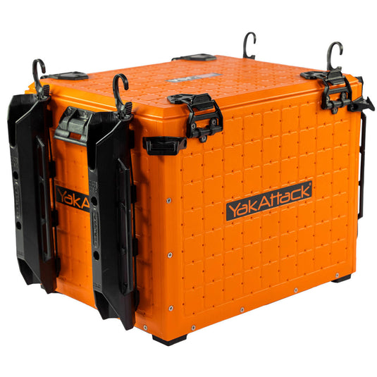 YakAttack - BlackPak Pro Kayak Fishing Crate - 13x 16 YakAttack Orange