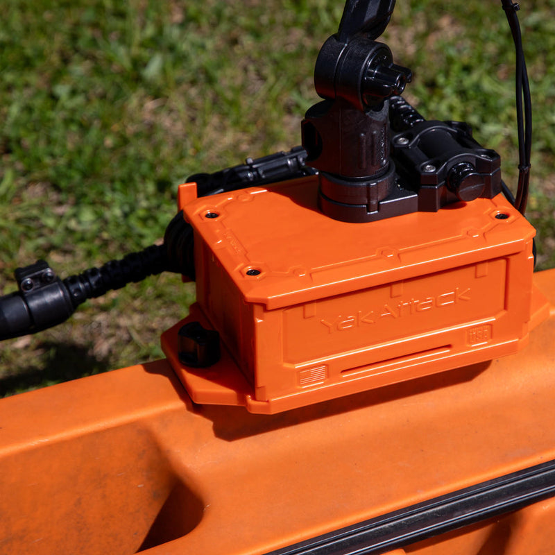 Load image into Gallery viewer, YakAttack - CellBlok Battery Box and SwitchBlade Transducer Arm Combo, Orange
