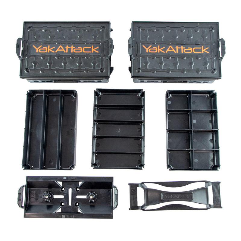 Load image into Gallery viewer, YakAttack - Fully Loaded TracPak Combo Kit, Two Boxes, Track Mount, Handle, and 3 Trays
