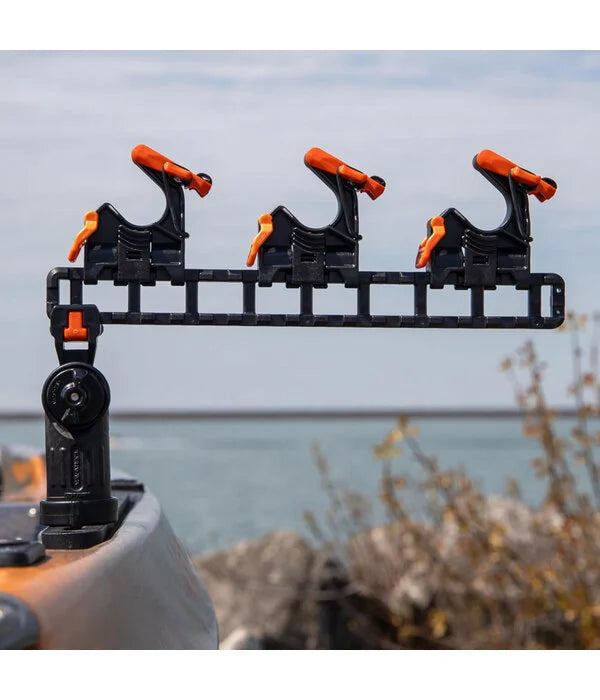 Load image into Gallery viewer, YakAttack - SideStage Pro Rod Rack includes 6 FlipGrips, 2 ClickTrac Rails, LNL Mount
