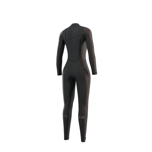 The One Fullsuit 3/2mm Zipfree Women - Black - 2023