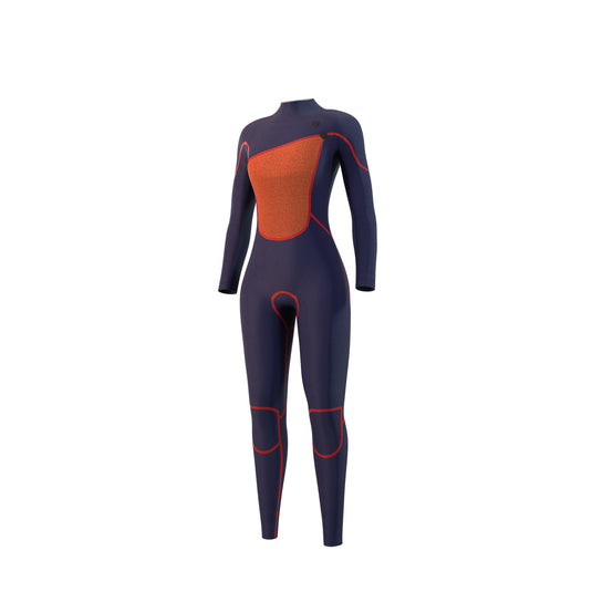 The One Fullsuit 3/2mm Zipfree Women - Black - 2023