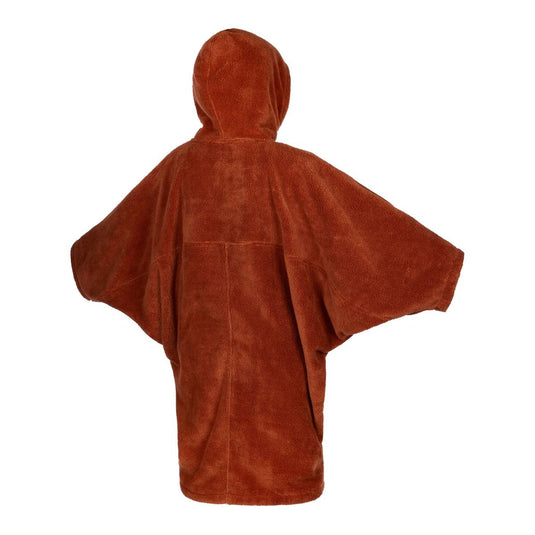 Womens Poncho Teddy - Rusty Red - 2021