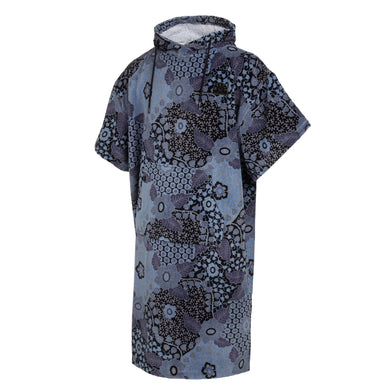 Poncho Velours AOP - Blue - 2023