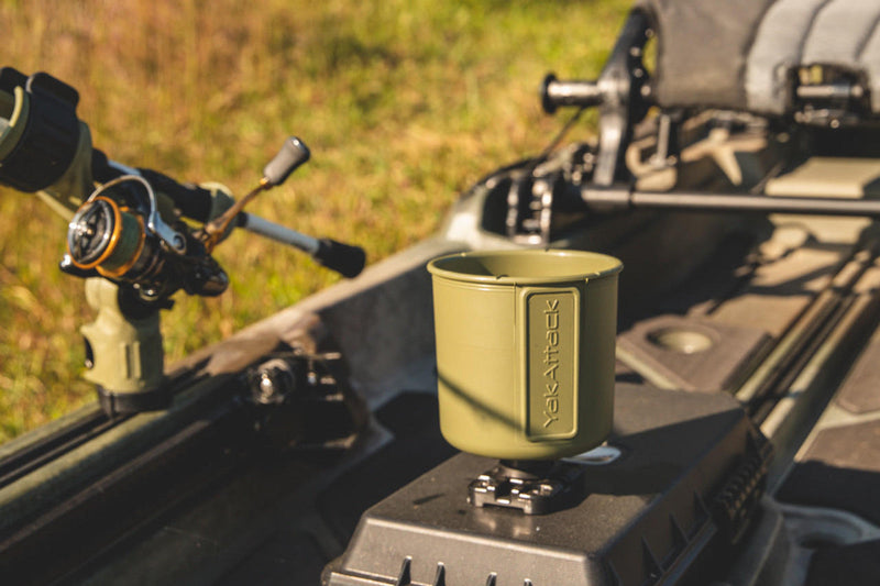 Load image into Gallery viewer, YakAttack - MultiMount Cup Holder - Olive Green | Watersports World UK 3
