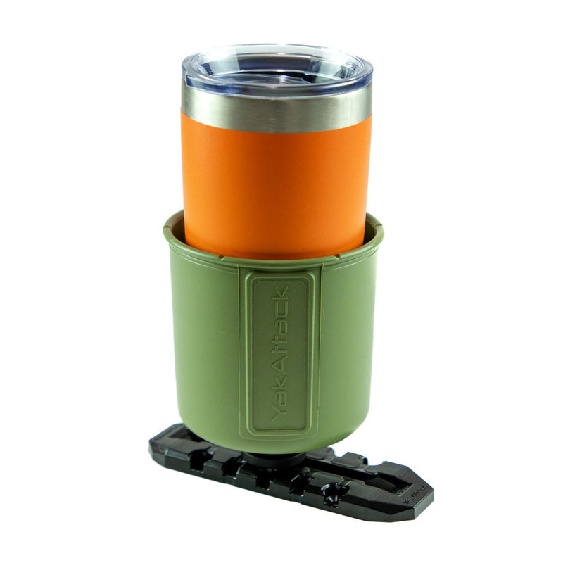 Load image into Gallery viewer, YakAttack - MultiMount Cup Holder - Olive Green | Watersports World UK 4
