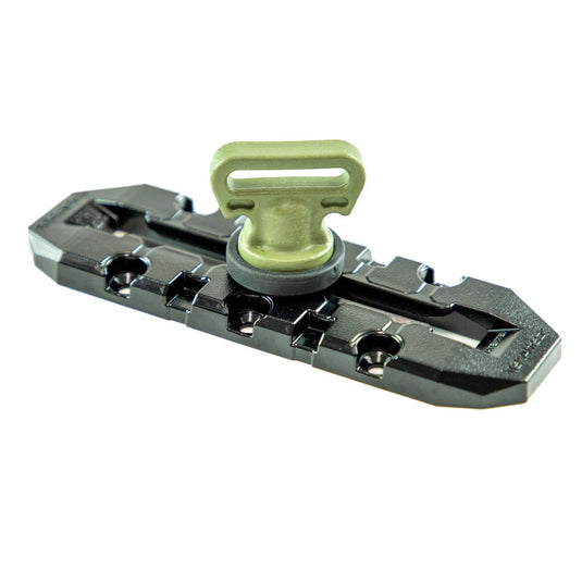 YakAttack - Vertical Tie Down - Track Mount - 2 pack - Olive Green | Watersports World UK 4